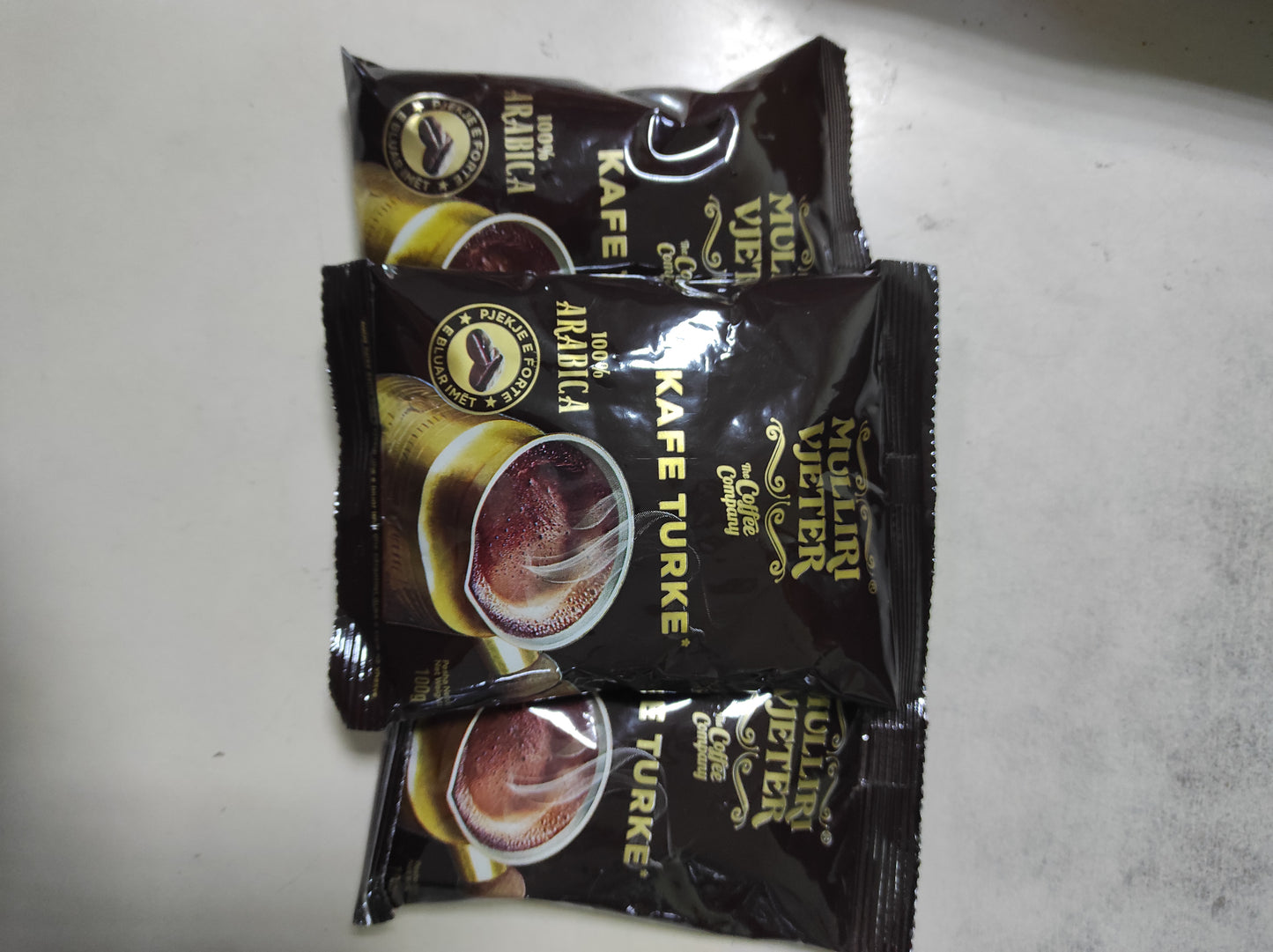 Traditional Turkish coffee from Mulliri Vjetër, finely ground for a rich aroma and bold taste. Perfect for authentic coffee moments.”