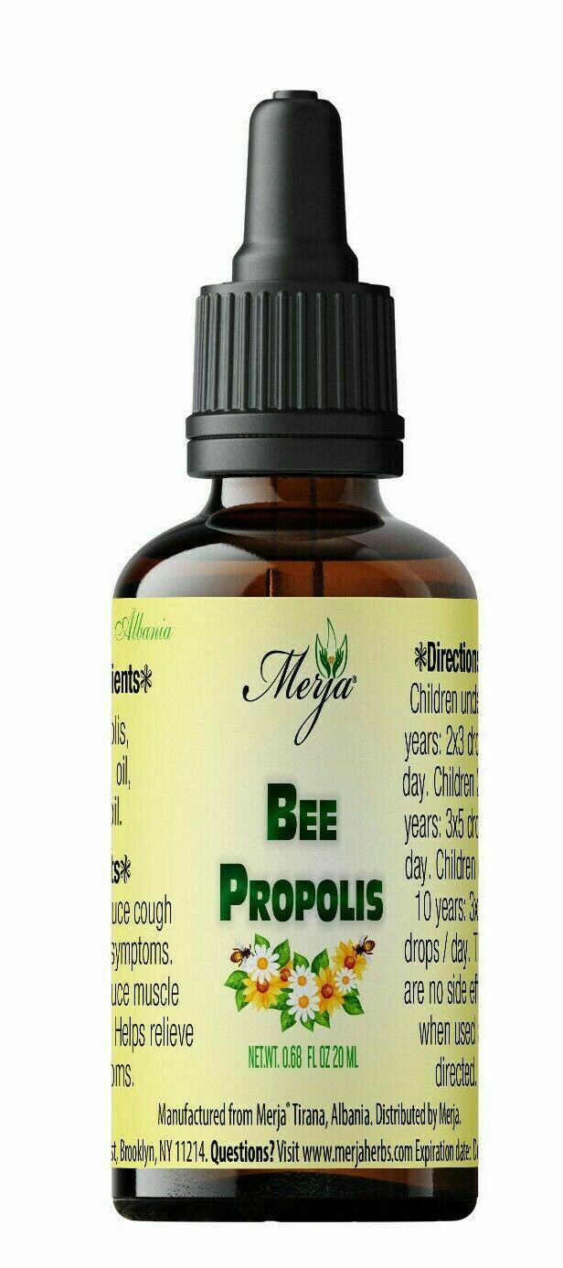 BEE PROPOLIS CONCENTRATED EXTRACT 20 ml in glass bottle with dropper